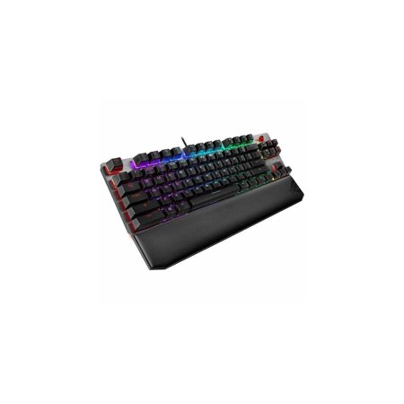 ASUS ROG Strix Scope NX Deluxe Gaming Keyboard | ROG NX Red Mechanical Switches, Linear Actuation, Aura Sync, Aluminum Frame, Wrist Rest, Stealth Key, 2X Wider Ctrl Key, Programmable Macros