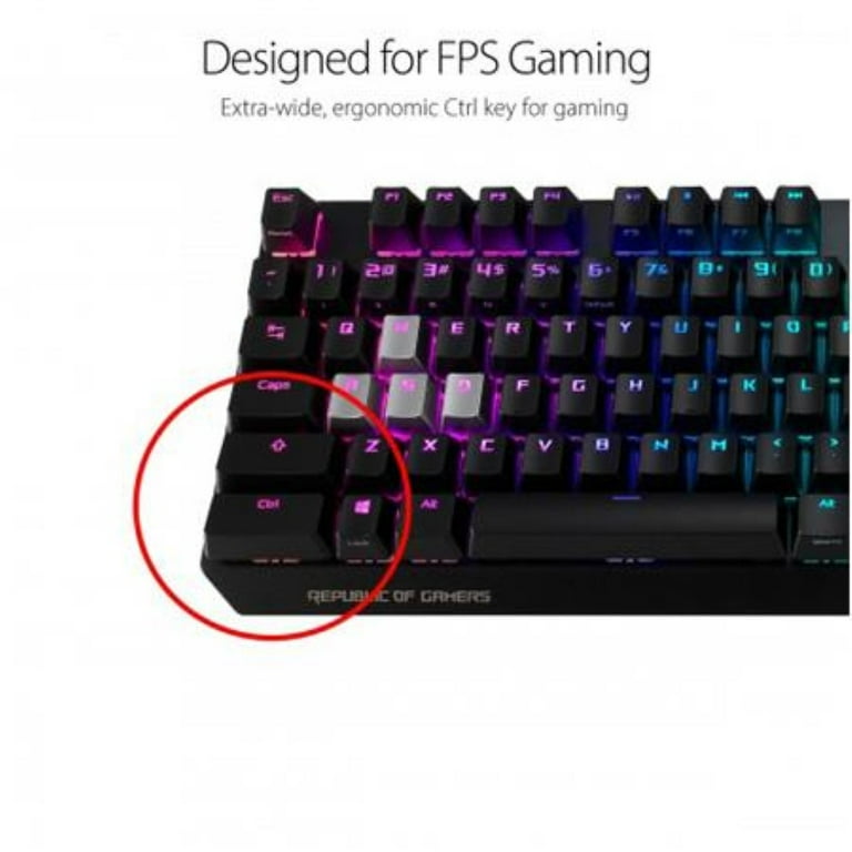 ASUS ROG Strix Scope - Keyboard - backlit - USB - US - key