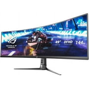ASUS ROG Strix XG49VQ 49 Super Ultra-Wide HDR Curved Gaming Monitor - 329 3840 x 1080, 144Hz, FreeSync 2, DisplayHDR 400, Eye Care with DP HDMI