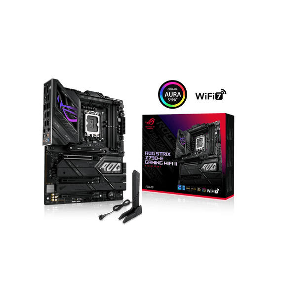 ASUS ROG Strix Z790-E Gaming WiFi II LGA 1700(Intel 14th, Intel 13th & 12th Gen) DDR5 ATX gaming motherboard(PCIe 5.0 NVMe SSD slot with M.2 Combo-Sink,18+1+2 ower stages,2.5 Gb LAN