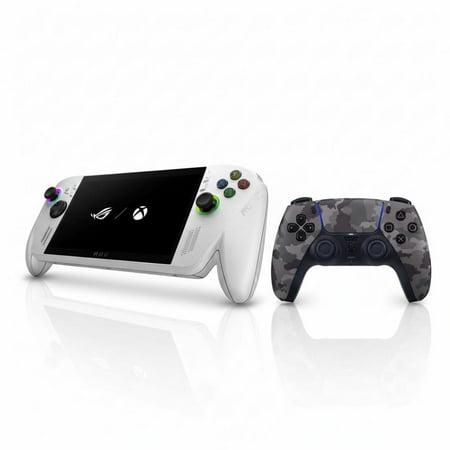 ASUS ROG XBOX Ally 7" 1080p FHD 120Hz Touchscreen Gaming Handheld AMD Ryzen Z2 A 16GB RAM 512GB SSD White + DualSense Wireless Controller Gray Camouflage