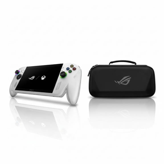 ASUS ROG XBOX Ally 7" Touchscreen 1080p FHD 120Hz Gaming Handheld AMD Ryzen Z2 A 16GB RAM 512GB SSD White + ASUS ROG Xbox Ally (2-in-1) Premium Case