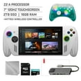 thumbnail image 1 of ASUS ROG Xbox Ally 2TB SSD AMD Ryzen Z2 A CPU Gaming Handheld 7-inch Touchscreen 120Hz, Mytrix Black Ice Wireless Pro Controller, Hub, 128GB MicroSD Card, 5 Accessories: 6 in 1 Bundle, 1 of 10