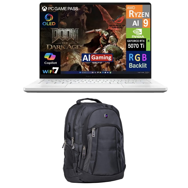 asus gaming laptop with backpack 16" Premium Backpack, Lightweight & Water Repellent Material, Black/Dark Grey : Electronics The customer is responsible for return postage costs Original postage and insurance costs are not refundable Asus ROG Strix Scar AI