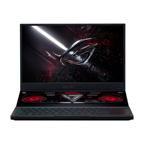 Asus ROG Zephyrus Duo 15 SE 15.6" 4K UHD Gaming Laptop, AMD Ryzen 9 5900HX, 32GB RAM, NVIDIA GeForce RTX 3080 16 GB, 2TB SSD, Windows 10 Pro, Off Black, GX551QS-XS99