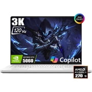 ASUS ROG Zephyrus G14 Gaming Laptop, 14 2880 x 1800 3K 120Hz ROG Nebula Display, AMD Ryzen 9 270, NVIDIA GeForce RTX 5060 8GB GDDR7, RGB Backlit KB, Win11 Home16GB DDR5 | 1TB SSD