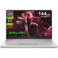 thumbnail image 1 of ASUS ROG Zephyrus G14 Gaming Laptop, 14" FHD 144HZ Display, AMD Ryzen 7 5800HS(Up to 4.4 GHz), NVIDIA GeForce RTX 3060 Graphics, 24GB RAM, 512GB SSD, WiFi 6, Windows 11 Home, Moonlight White, 1 of 5