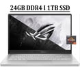 thumbnail image 1 of ASUS ROG Zephyrus G14 Gaming Laptop 14" FHD IPS 144Hz Display AMD Octa-Core Ryzen 7 5800HS Processor 24GB DDR4 1TB SSD NVIDIA GeForce RTX 3060 6GB Backlit Keyboard Dolby HDMI USB-C Win11 Silver, 1 of 5