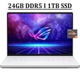 thumbnail image 1 of ASUS ROG Zephyrus G14 Gaming Laptop 14" WQXGA 120Hz IPS Anti-glare Display AMD Octa-Core Ryzen 9 6900HS Processor 24GB DDR5 1TB SSD Radeon RX6700S 8GB Graphic RGB Backlit USB-C HDMI Dolby Win11 White, 1 of 7