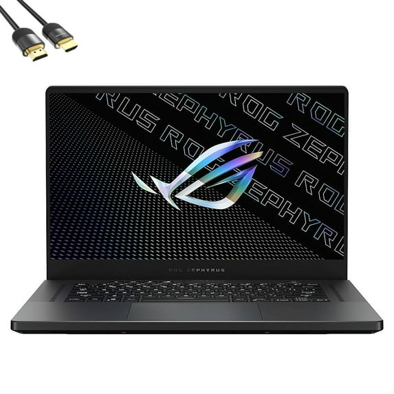 ASUS ROG Zephyrus G15 Gaming Laptop, 15.6" QHD 165Hz Display, AMD Ryzen 9 5900HS (Beat i9-11900H), GeForce RTX 3060, 24GB RAM, 2TB SSD, USB-C, HDMI, RJ45, WiFi 6, RGB, Mytrix HDMI 2.1 Cable, Win 10