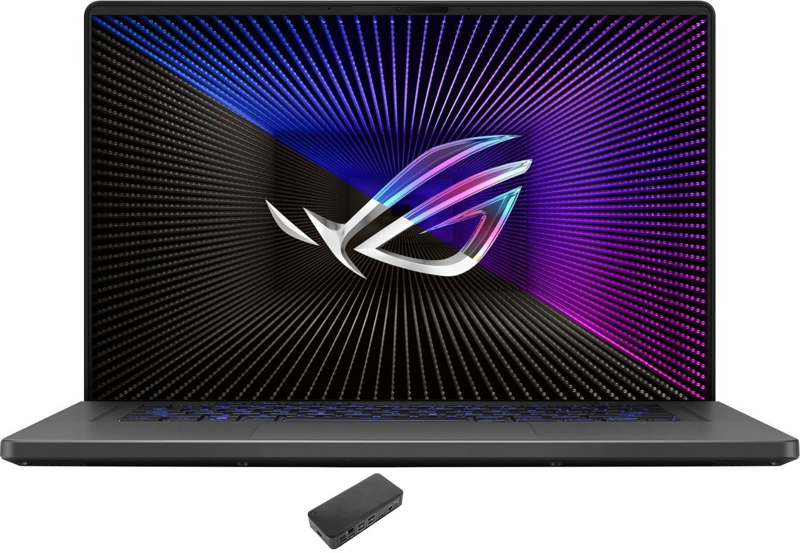ASUS ROG Zephyrus G16 Gaming/Entertainment Laptop (Intel i7-13620H 10-Core, 16.0in 165 Hz Full HD (1920x1080), GeForce RTX 4070, 24GB RAM, Win 11 Home) with USB-C Dock