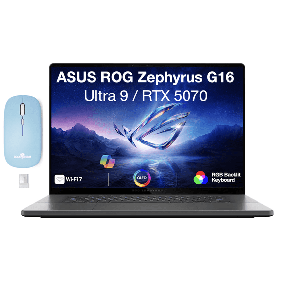 ASUS ROG Zephyrus G16 Gaming, Ultra 9-285H, RTX 5070, 16GB, 1TB SSD, 16" OLED 240Hz, Gray