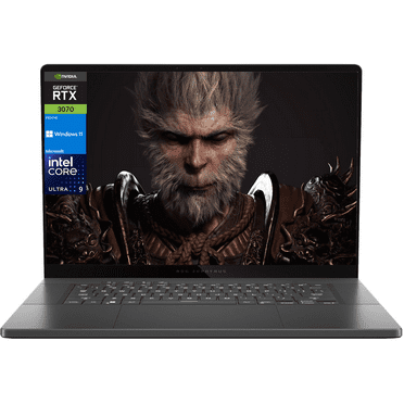 ASUS ROG Zephyrus G16 Gaming Laptop, 16" WQXGA 2560*1600 240Hz, Intel Ultra 9 185H, NVIDIA GeForce RTX 4070, 16GB RAM, 1TB SSD, Wi-Fi 6, Windows 11 Home, Grey
