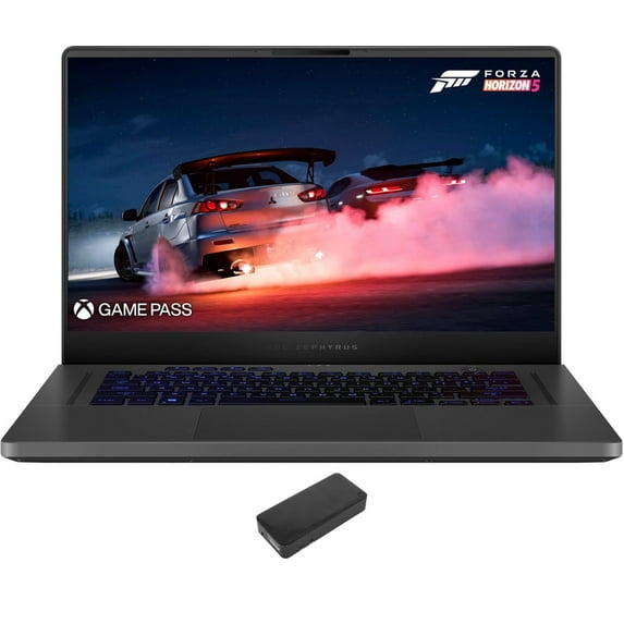 ASUS ROG Zephyrus Gaming/Entertainment Laptop (AMD Ryzen 9 6900HS 8-Core, 15.6in 165Hz 2K Quad HD (2560x1440), GeForce RTX 3060, 40GB DDR5 4800MHz RAM, 2TB PCIe SSD, Win 11 Pro) with DV4K Dock