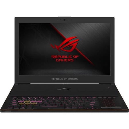 Asus ROG Zephyrus GX501GI-XS74 15.6 inch Intel Core i7-8750H 2.2GHz/ 16GB DDR4/ 512GB SSD/ GTX 1080/ USB3.1/ Windows 10 Ultrabook (ROG Metallic Black)