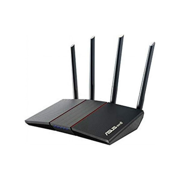 ASUS RT-AX55 AX1800 Dual Band WiFi 6 Gigabit Router, 802.11ax, Lifetime internet security, Parental Control, Mesh WiFi support, MU-MIMO, OFDMA, 4 Gigabit LAN Ports, Beamforming