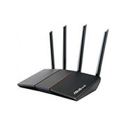 ASUS RT-AX55 AX1800 Dual Band WiFi 6 Gigabit Router, 802.11ax, Lifetime internet security, Parental Control, Mesh WiFi support, MU-MIMO, OFDMA, 4 Gigabit LAN Ports, Beamforming