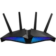 ASUS RT-AX82U AX5400 Dual-Band WiFi 6 Gaming Router, Game Acceleration, Mesh WiFi Support, Lifetime Free Internet Security, Dedicated Gaming Port, Mobile Game Boost, MU-MIMO, Aura RGB