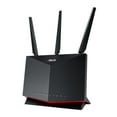 thumbnail image 1 of ASUS RT-AX86U (AX5700) Dual Band WiFi 6 Extendable Gaming Router, 2.5G Port, Mobile Game Mode, Port Forwarding, Subscription-free Network Security, Instant Guard, VPN, AiMesh Compatible, 1 of 5