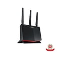 thumbnail image 1 of ASUS RT-AX86U AX5700 Dual Band WiFi 6 Gaming Router, WiFi 6 802.11ax, Mobile Game Mode, Lifetime Free Internet Security, Mesh WiFi support, 2.5G Port, Gaming Port, Adaptive QoS, Port Forwarding, 1 of 4