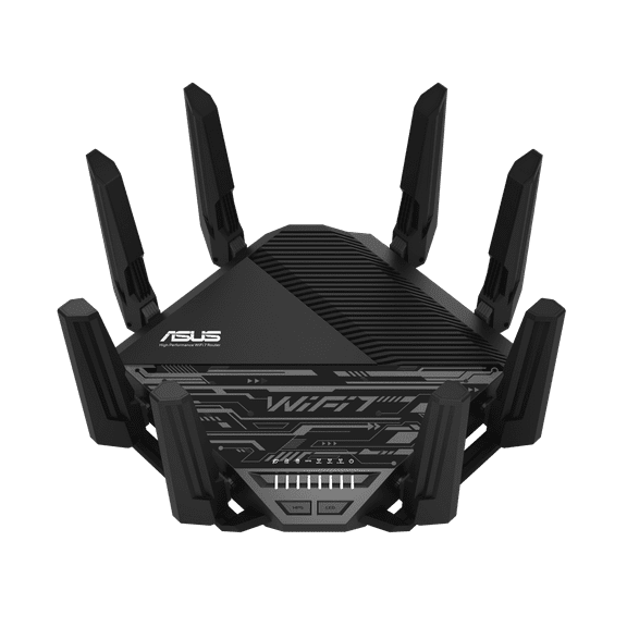 ASUS RT-BE96U Tri-Band WiFi 7 Performance Router, Dual 10G Port, 320Mhz, MLO, Multi-RU puncturing, AiMesh Compatible