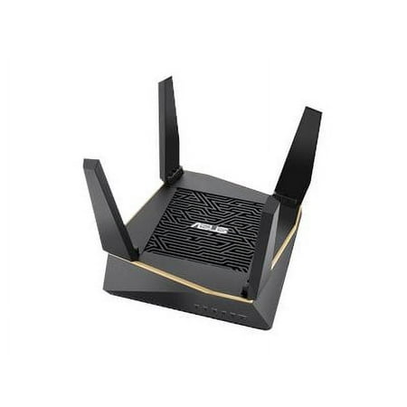 ASUS - AX6100 Tri-band WiFi 6 Wireless Gaming Mesh Router (2-pack) - Black/Gold - Black/Gold