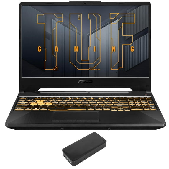 ASUS TUF A15 Gaming/Entertainment Laptop (AMD Ryzen 9 5900HX 8-Core, 15.6in 144 Hz Full HD (1920x1080), GeForce RTX 3060, 64GB RAM, 2x4TB PCIe SSD RAID 1 (4TB), Win 11 Home) with DV4K Dock