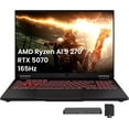 thumbnail image 1 of ASUS TUF A16 16" 165Hz WUXGA Gaming Laptop, AMD Ryzen AI 9 270, 32GB DDR5, 2TB PCIe SSD, NVIDIA GeForce RTX 5070, Backlit Keyboard, Numeric Keypad, Win 11, Gray, 1TB Docking Station Set, 1 of 9