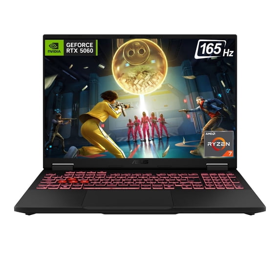 ASUS TUF A16 16" FHD+ 165Hz RTX 5060 Gaming Laptop, AMD Ryzen 7 260, 16GB RAM, 512GB SSD, Grey