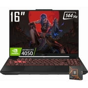 ASUS TUF A16 Gaming Laptop, 16" 1920 x 1200 FHD+ 144Hz IPS LCD Display, AMD Ryzen 7 7445HS, GeForce RTX 4050 6GB GDDR6, RGB Backlit KB, WiFi 6, Win11 Home(16GB DDR5 - 1TB SSD)