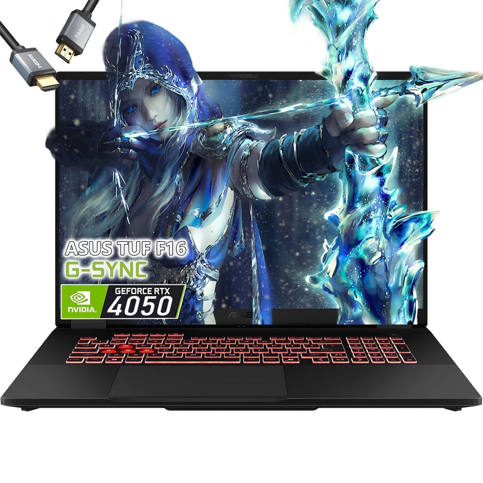 ASUS TUF A16 Gaming Laptop - AMD Ryzen 5 7535HS Beat i7-10875H - RTX 4050 - 32GB RAM| 1TB SSD -Backlit Keyboard RGB - 16" WUXGA 144Hz -Windows 11 -Video Editing -Portatil Gamer PC