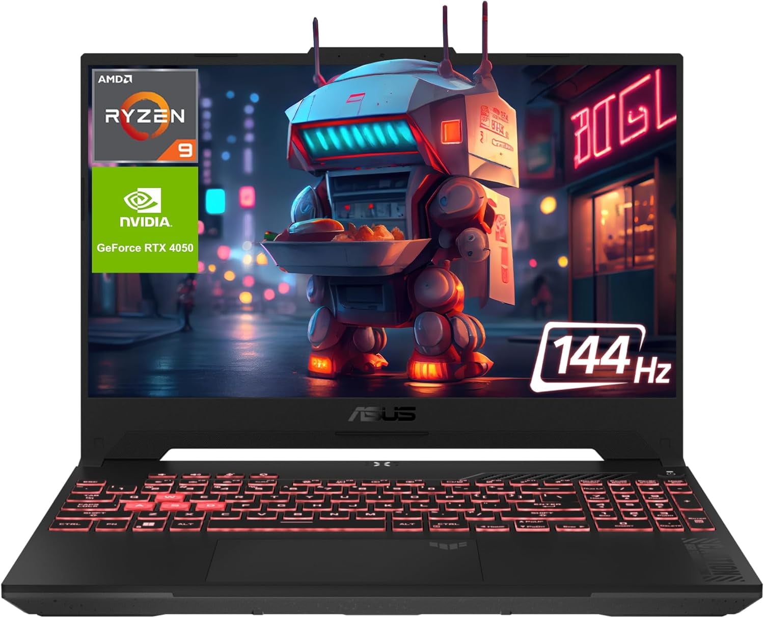 ASUS TUF A17 Gaming Laptop, AMD Ryzen 9 7940HS, 17.3” FHD Display, GeForce RTX 4050, 64 GB DDR5 RAM, 4 TB PCIe SSD, Backlit Keyboard, Windows 11 Home, ‎Mecha Gray
