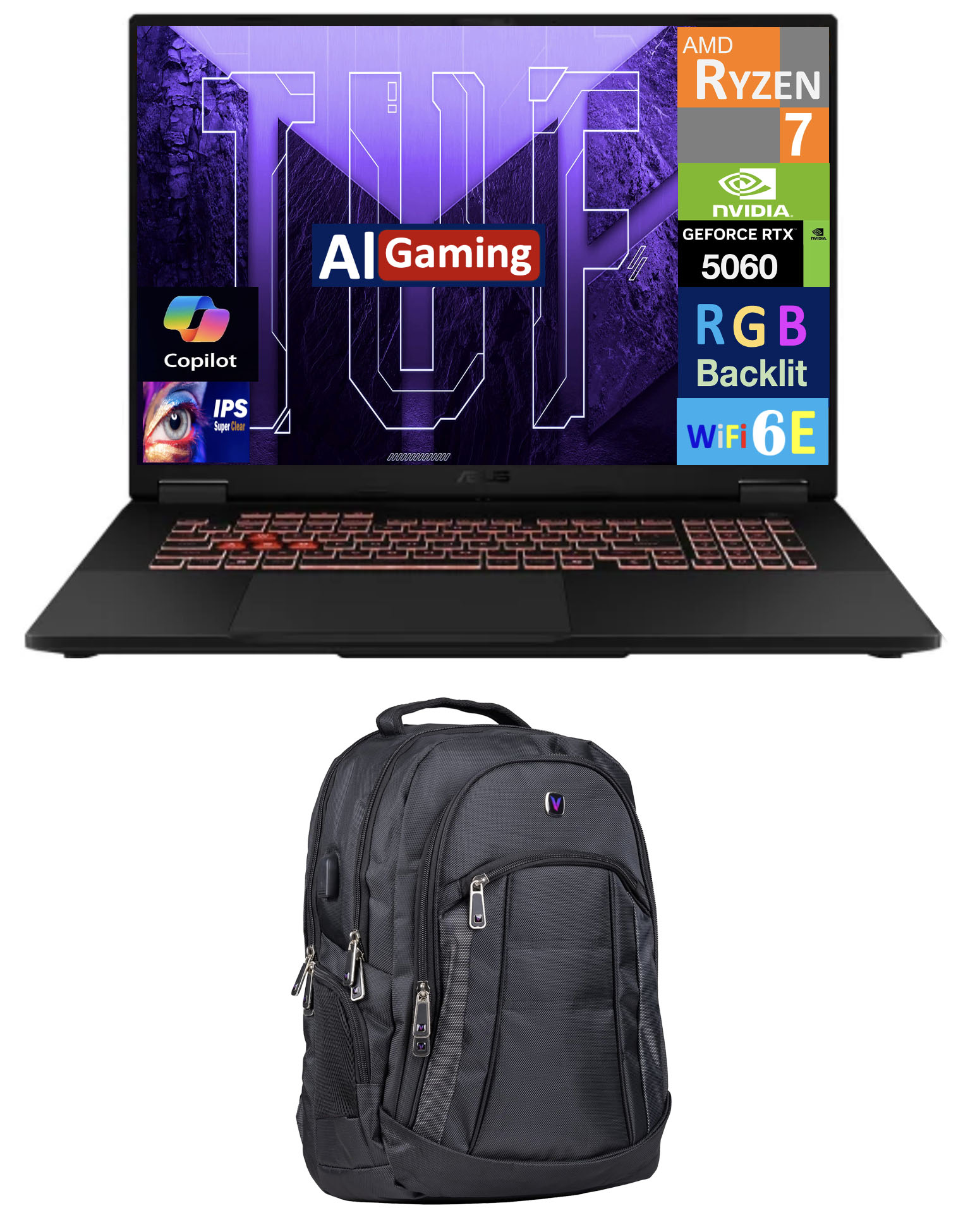 asus gaming laptop with backpack Smatree Hard Double for 16 inch ASUS/DELL/HP/Razer sealed packaging with no missing or damaged parts gaming laptop backpack - Best