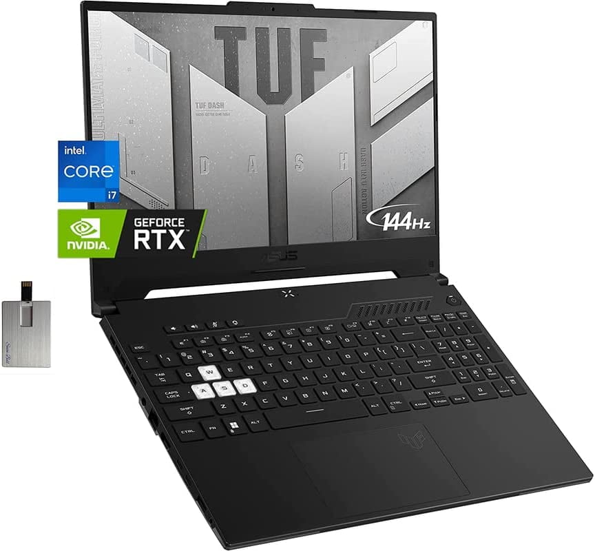 RTX Processor, IPS-Type F15 TUF FHD Windows ASUS SSD, Display, Intel 3050, PCIe 6, 144Hz 512GB 11 DDR4 Laptop, GeForce RAM, Gaming Core Gaming i5-11400H 8GB 15.6\