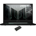 thumbnail image 1 of ASUS TUF Dash 15 Gaming/Entertainment Laptop (Intel i7-11370H 4-Core, 15.6in 240 Hz 1920x1080, NVIDIA RTX 3070, 40GB RAM, 2x2TB PCIe SSD RAID 0  (4TB), Backlit KB, Win 10 Pro) with DV4K Dock, 1 of 6