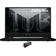 thumbnail image 1 of ASUS TUF Dash 15 Gaming/Entertainment Laptop (Intel i7-11370H 4-Core, 15.6in 240Hz Full HD (1920x1080), NVIDIA RTX 3070, 16GB RAM, Win 11 Pro) with WD19S 180W Dock, 1 of 6