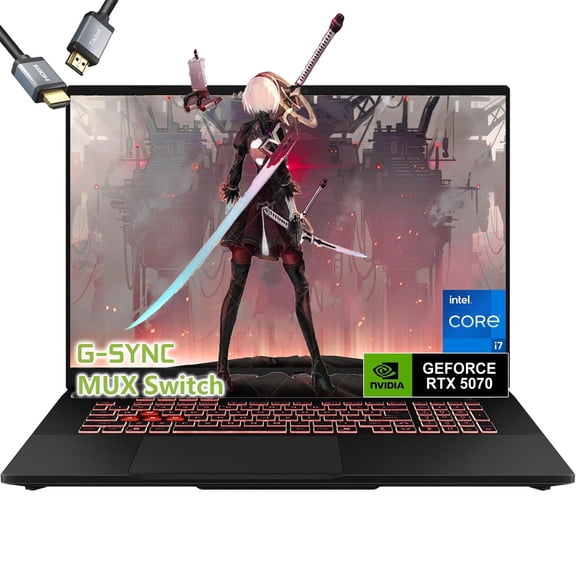 ASUS TUF F16 Gaming Laptop RTX 5070 - Intel Core i7-14650HX -16“ FHD+ G-SYNC MUX Switch -32GB RAM| 1TB SSD -RGB Backlit Keyboard - Portatil Gamer PC Creator Video Editing Engineering