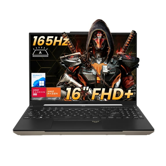 ASUS TUF FA617 AI Gaming Window 11 16" 165Hz Laptop, AMD Ryzen 7 7435HS, RX 7600S, 16GB RAM, 1TB SSD