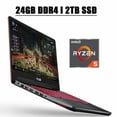 thumbnail image 1 of ASUS TUF FX505 2020 Flagship Gaming Laptop I 15.6" FHD 60Hz Display I AMD Quad-Core Ryzen 5 3550H Processor I 24GB DDR4 2TB SSD I 4GB RX560 Red Backlit Keyboard 720p Webcam WIFI HDMI Win 10, 1 of 8
