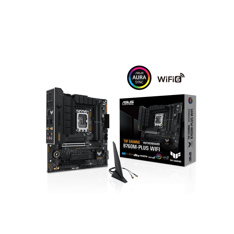 ASUS TUF B760M-PLUS WIFI Intel B760 mATX Motherboard, LGA