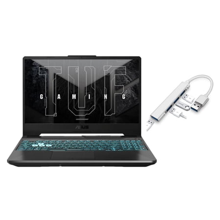 ASUS TUF Gaming 15.6 inch FHD 144Hz Laptop | AMD Ryzen 7-7435HS(Beat i7-1355U) |NVIDIA GeForce RTX 3050 | Backlit | Black | 32GB RAM DDR5 | 2TB SSD | Windows 11 Home | Bundle with USB 3.0 Hub