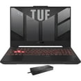 thumbnail image 1 of ASUS TUF Gaming A15 (2023) Gaming/Entertainment Laptop (AMD Ryzen 7 7735HS 8-Core, 15.6in 144Hz Full HD (1920x1080), GeForce RTX 4050, Win 11 Home) with WD19S 180W Dock, 1 of 7