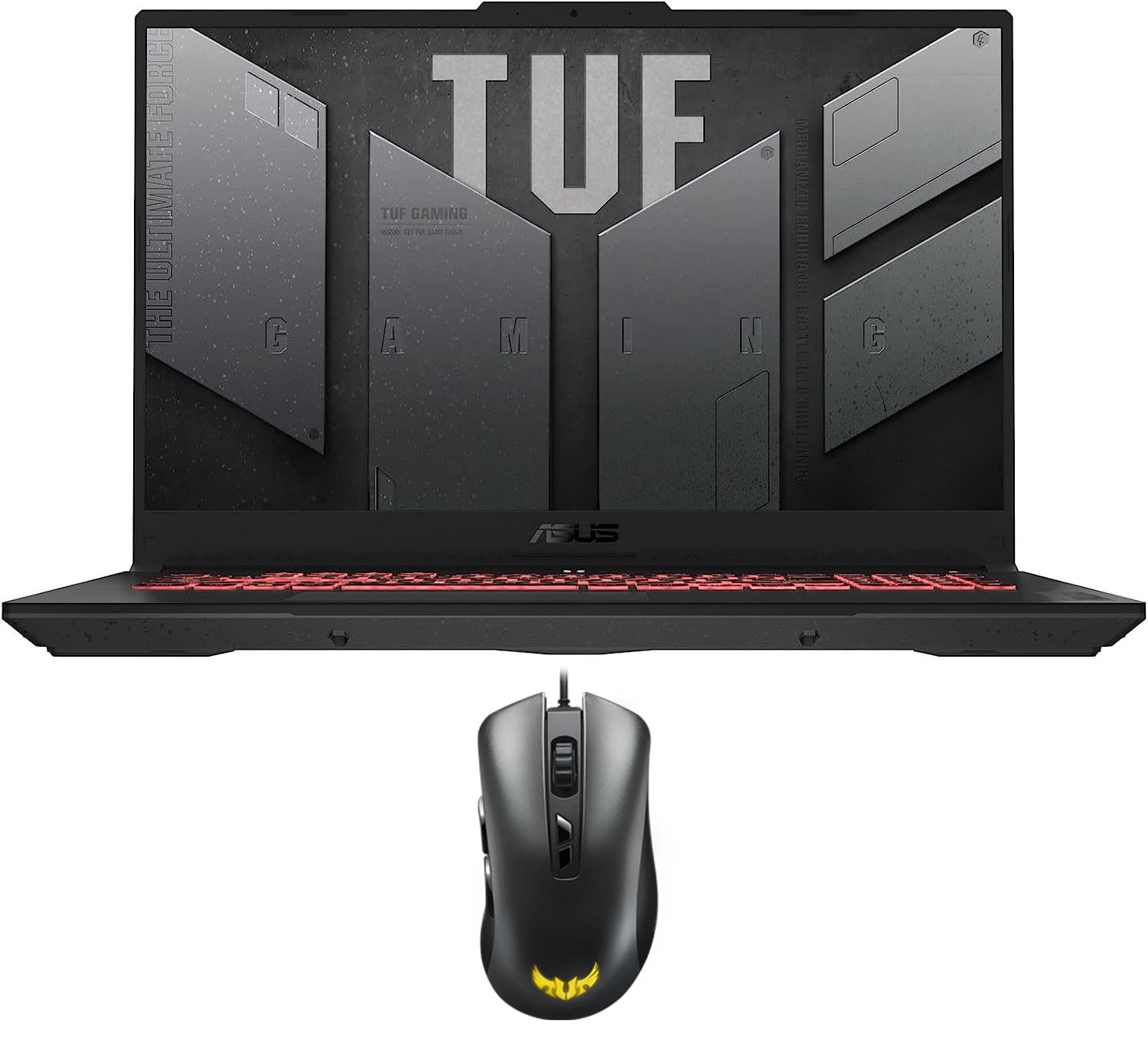 ASUS TUF Gaming A17 Gaming/Entertainment Laptop (AMD Ryzen 7 7735HS 8-Core, 17.3in 144Hz Full HD (1920x1080), GeForce RTX 4060, Win 11 Home) with TUF Gaming M3