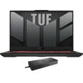 thumbnail image 1 of ASUS TUF Gaming A17 Gaming/Entertainment Laptop (AMD Ryzen 7 7735HS 8-Core, 17.3in 144Hz Full HD (1920x1080), GeForce RTX 4060, Win 11 Pro) with WD19S 180W Dock, 1 of 7
