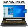 thumbnail image 1 of ASUS TUF Gaming F15 Gaming Laptop 15.6" FHD 144Hz 3ms Response Time Display 11th Gen Intel Octa-Core i7-11800H 16GB DDR4 1TB SSD GeForce RTX 3050 4GB Backlit Keyboard HDMI USB-C WiFi6 Win10 Gray, 1 of 4