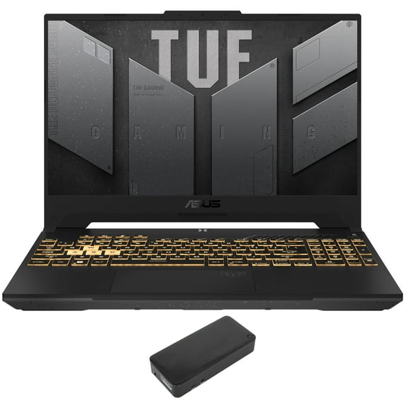 ASUS TUF Gaming F15 Gaming Laptop (Intel i5-13500H 12-Core, 15.6in 144 Hz Full HD (1920x1080), GeForce RTX 4050, 64GB RAM, 2x2TB PCIe SSD RAID 0 (4TB), Backlit KB, Wifi, Win 10 Pro) with DV4K Dock