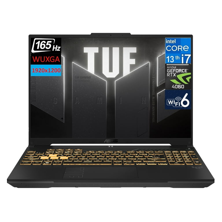 ASUS TUF Gaming F16 16.0in 165Hz WUXGA IPS-Level Gaming Laptop (Intel i7-13650HX, 16GB DDR5 RAM, 512GB SSD, GeForce RTX 4060 8GB, RGB Backlit KB, Thunderbolt 4, Wi-Fi 6, BT 5.2, Webcam, Win11Pro) - ASUS TUF Gaming F16 16.0in 165Hz WUXGA IPS-Level Gaming Laptop (Intel i7-13650HX, 16GB DDR5 RAM, 512GB SSD, GeForce RTX 4060 8GB, RGB Backlit KB, Thunderbolt 4, Wi-Fi 6, BT 5.2, Webcam, Win11Pro) -