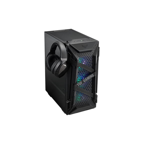 ASUS TUF Gaming GT301 ATX Mid-Tower Compact Case with Tempered Glass Side Panel, Black