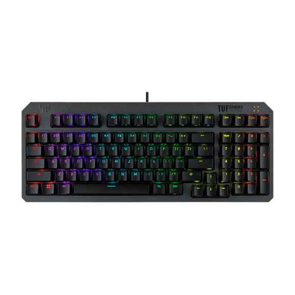 ASUS TUF Gaming K3 Gen II Wired RGB Mechanical Keyboard with Red Linear Switches, Black