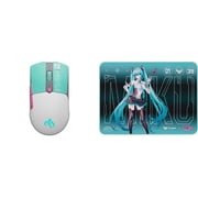 NEWEGG Hatsune Miku Edition pad and Mouse Combo - TUF Gaming Mini Wireless Mouse Hatsune Miku Edition,TUF Gaming P1 Hatsune Miku Edition 360x260mm Gaming Mouse Pad
